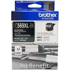 Brother LC569XL Black ink cartridge, 2.4k, MFC J3520 3720