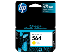 HP 564 Yellow Ink Cartridge, 300 Pages